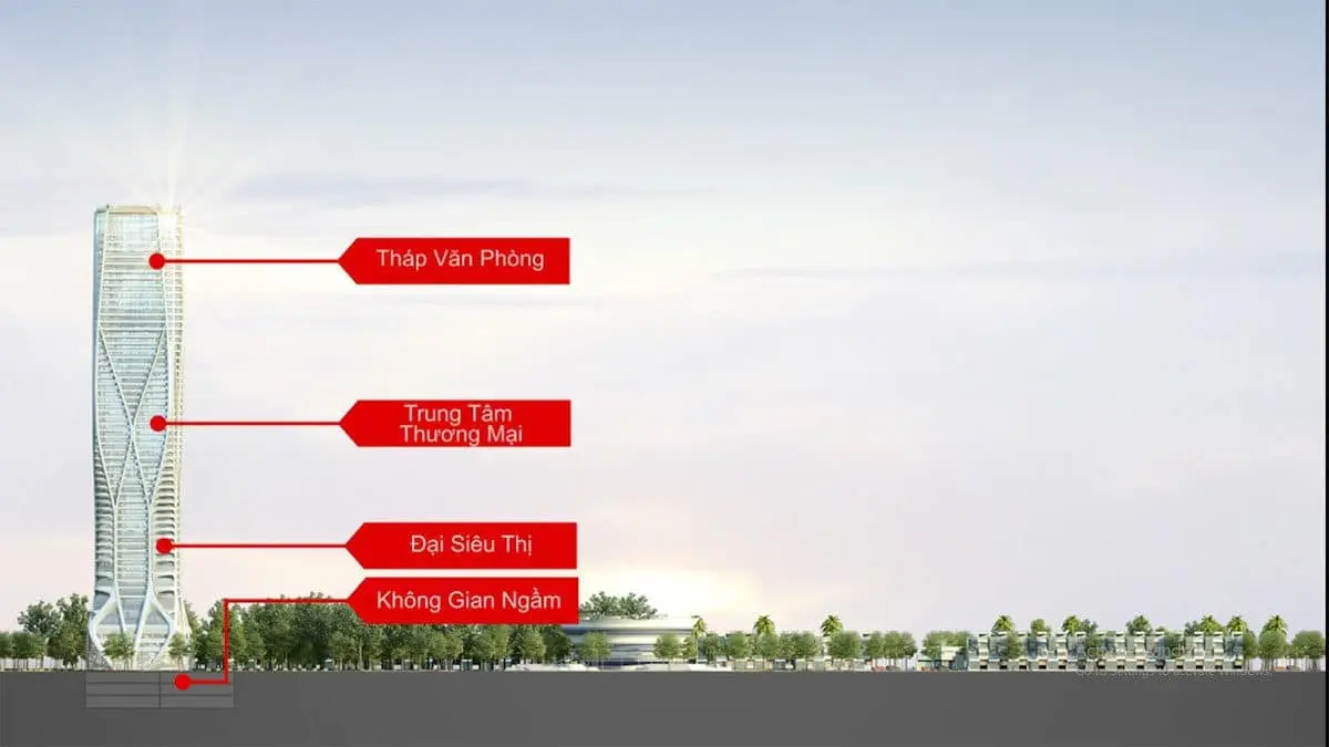 GREEN CITY CỦ CHI 7 Mặt bằng tòa tháp 60 Tầng tại Green City