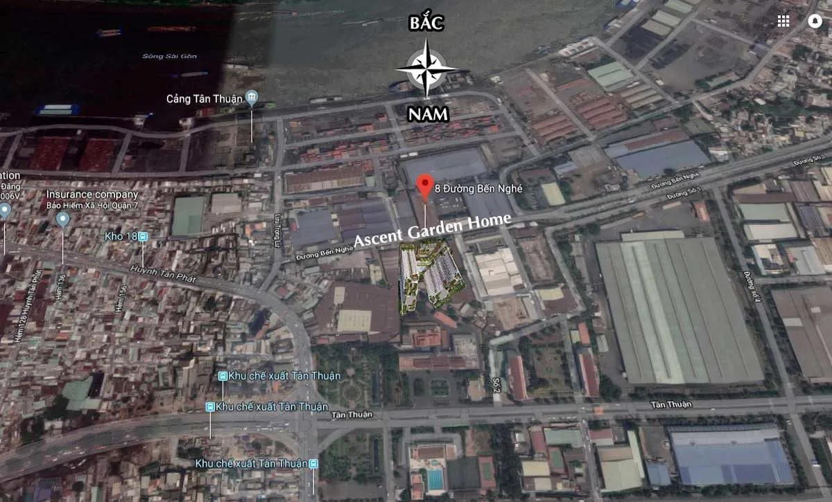ASCENT GARDEN HOME QUẬN 7 4 Vị trí thực tế Dự án Căn hộ Ascent Garden Home Quận 7