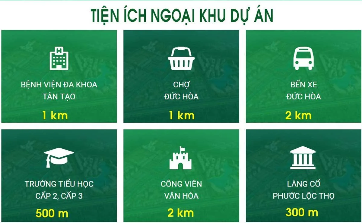 YOUNG TOWN LONG AN 11 Tiện ích ngoại khu Young Town Tây Bắc Sài Gòn