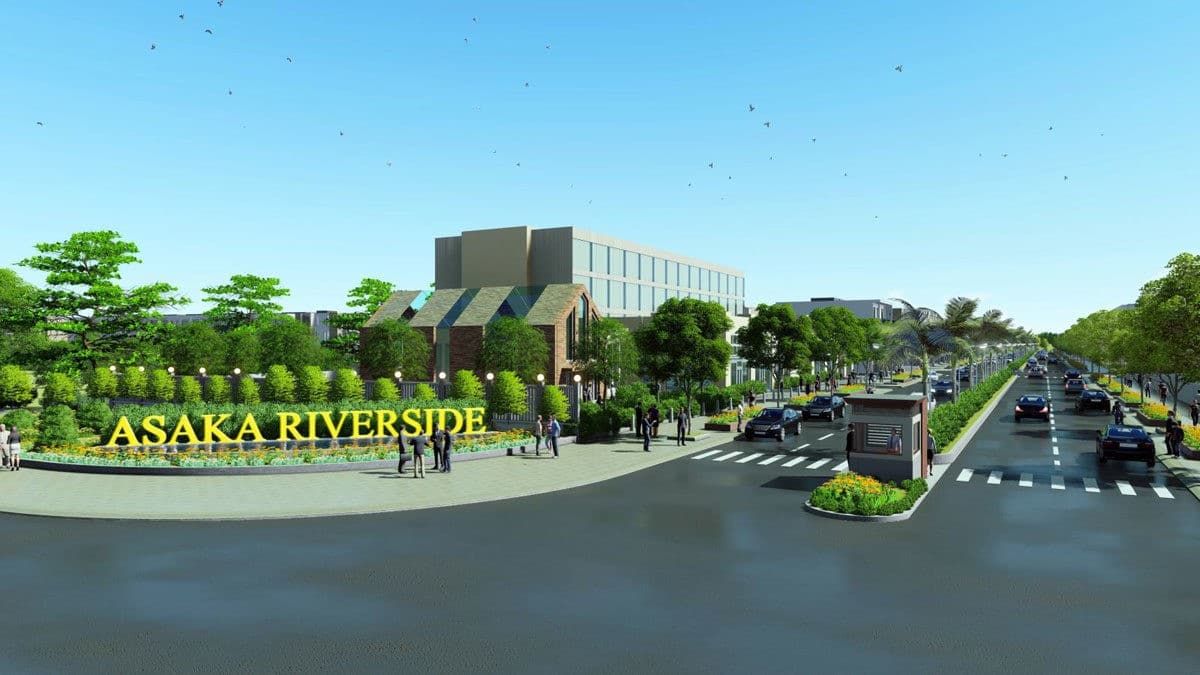 Cổng Dự án Asaka Riverside Bến Lức Long An