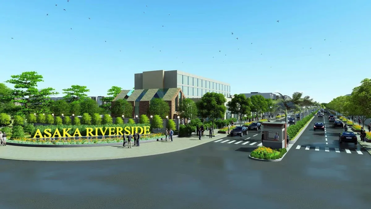 ASAKA RIVERSIDE BẾN LỨC 3 Cổng Dự án Asaka Riverside Bến Lức Long An