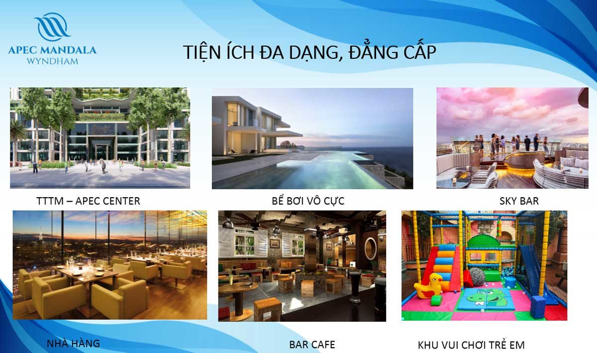 Tiện ích nội khu Dự án Căn hộ Condotel Apec Mandala Wyndham Quy Nhơn