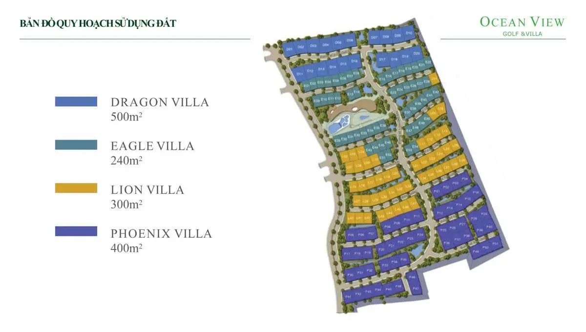 OCEAN VIEW GOLF & VILLAS PHAN THIẾT 4 Bản đồ Quy hoạch Dự án Ocean View Golf & Villas