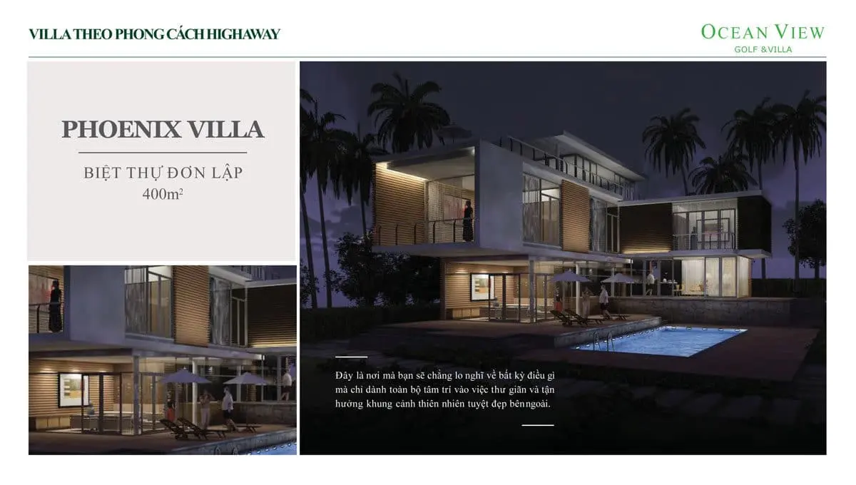 OCEAN VIEW GOLF & VILLAS PHAN THIẾT 8 Phối cảnh Biệt thự Phoenix Villa Dự án Ocean View Golf & Villas