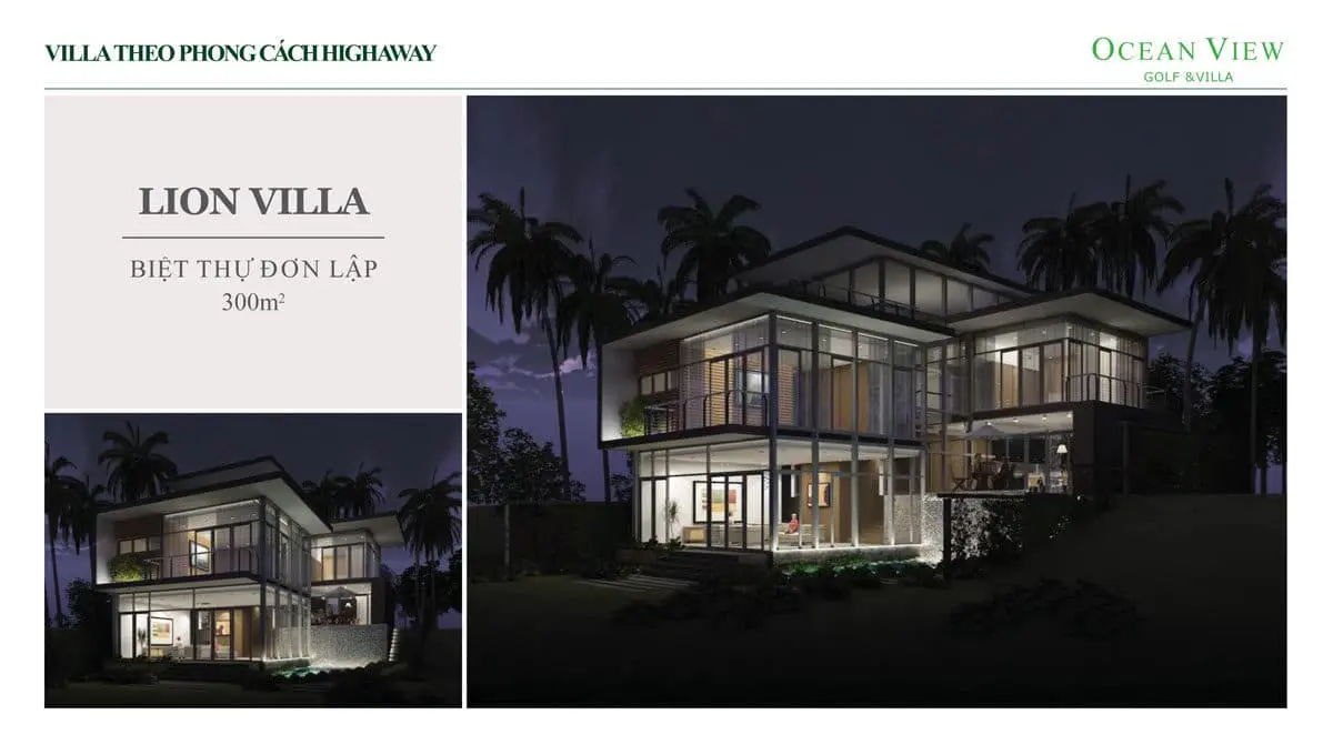 OCEAN VIEW GOLF & VILLAS PHAN THIẾT 7 Phối cảnh Biệt thự Lion Villa Dự án Ocean View Golf & Villas