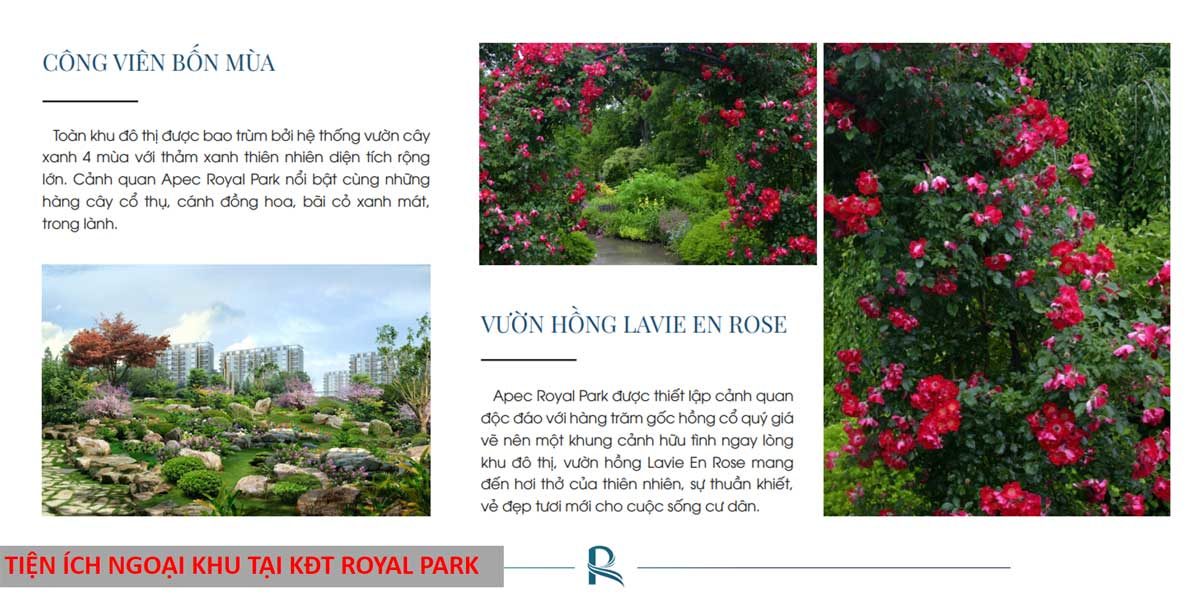 Tiện ích ngoại khu tại Khu đô thị Royal Park