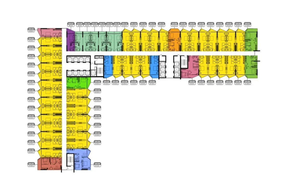 APEC MANDALA WYNDHAM HUẾ 17 Mặt bằng Tầng Dự án Căn hộ Apec Mandala Wyndham Huế