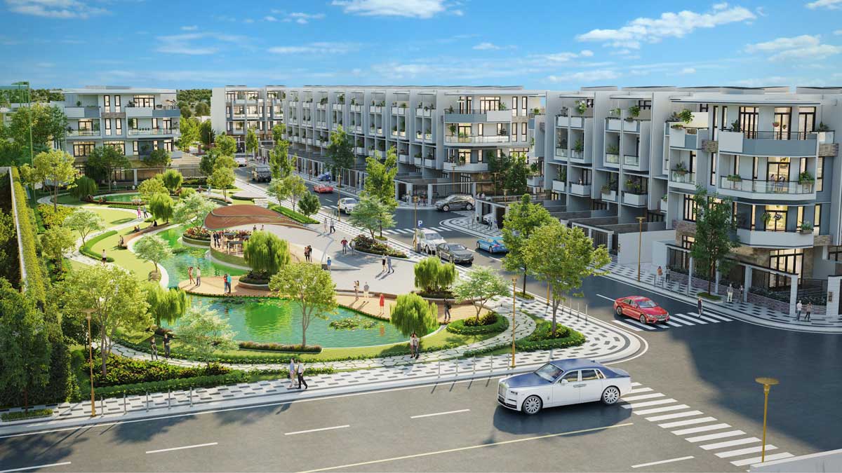 Công viên trung tâm Dự án Sala Phú Mỹ Park Residences