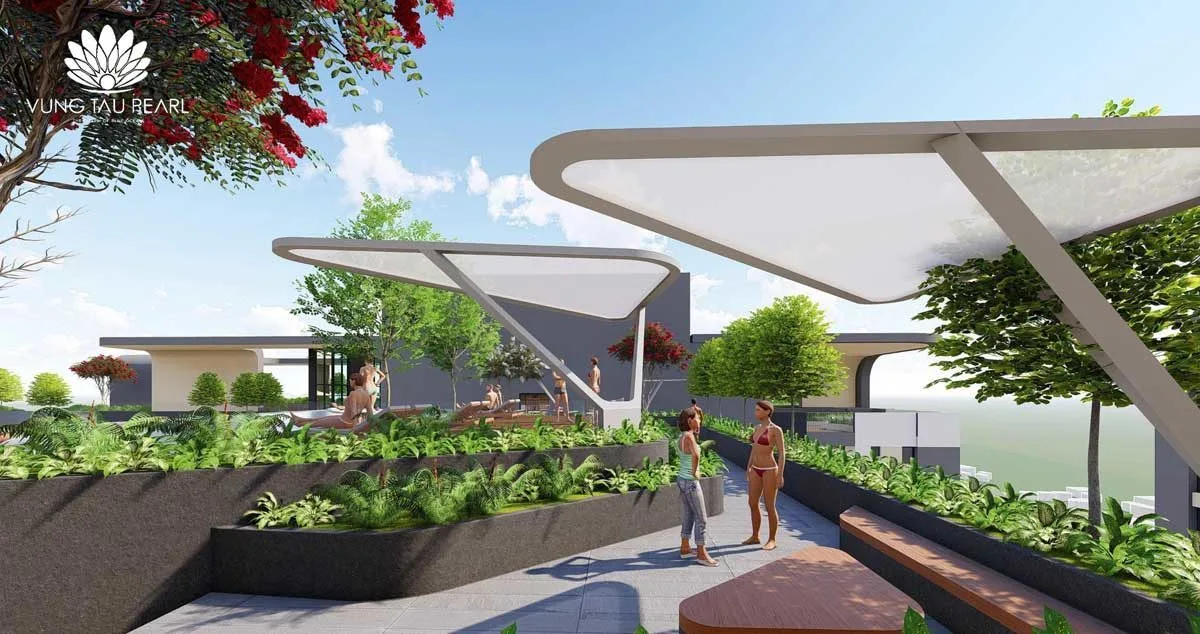 VŨNG TÀU PEARL 8 Tiện ích Tầng thượng Dự án Căn hộ Vũng Tàu Pearl