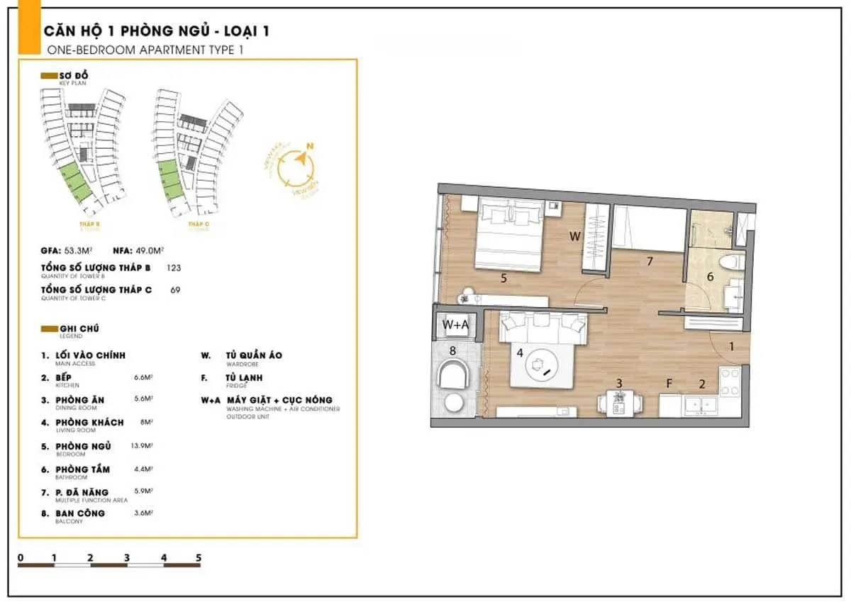 SAILING BAY NINH CHỮ 10 thiet-ke-can-ho-ninh-chu-sailing-bay-1-phong-ngu-loai-1
