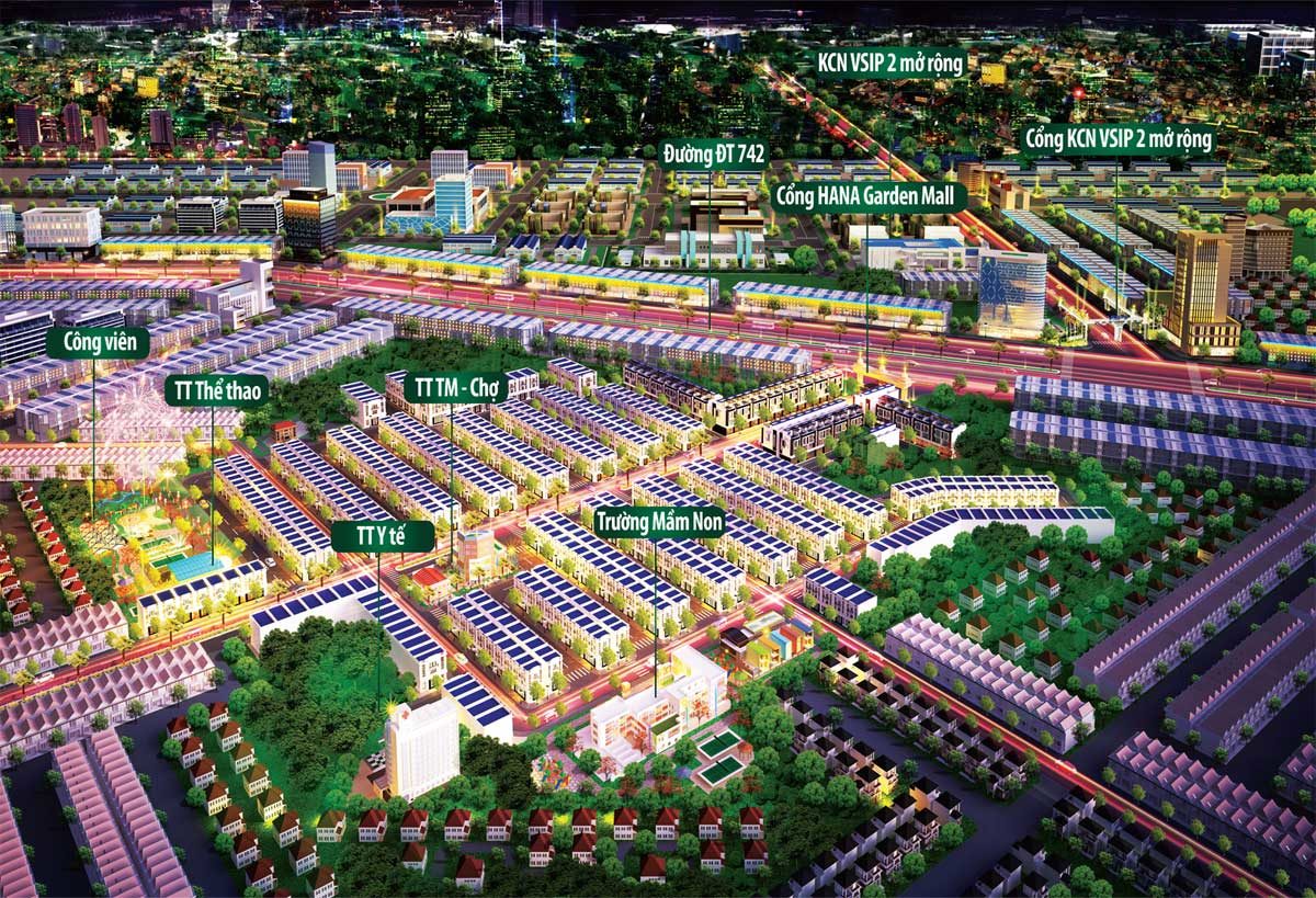 Tiện ích nội khu Dự án Hana Garden Mall Bình Dương