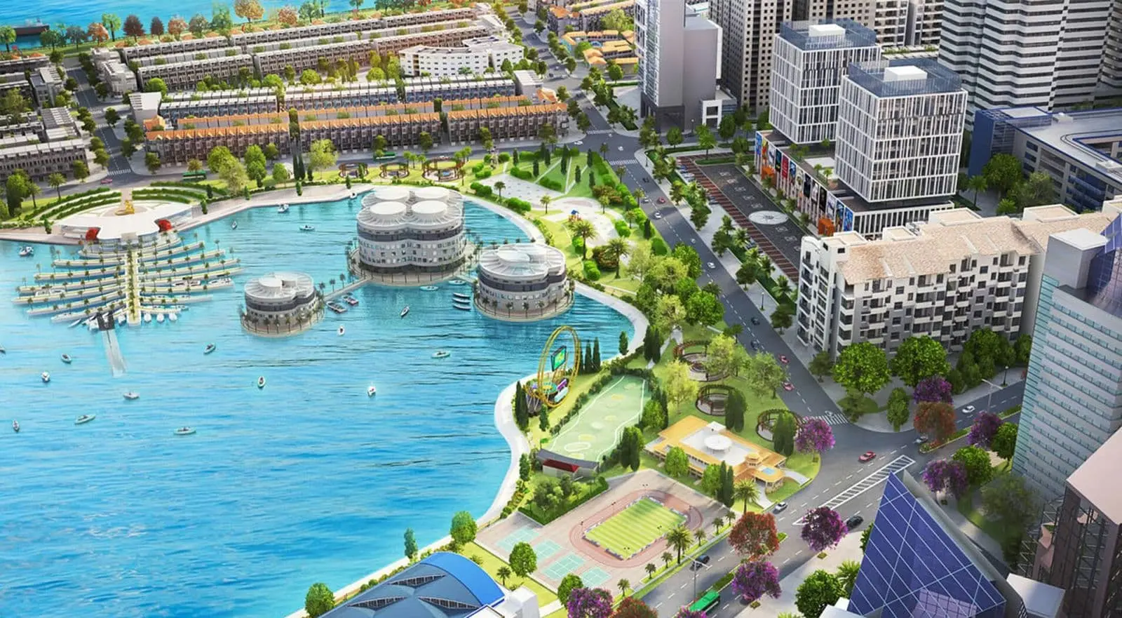 HIM LAM CITY QUẬN 2 5 Khu công viên hồ bơi Dự án khu đô thị Him Lam City Quận 2