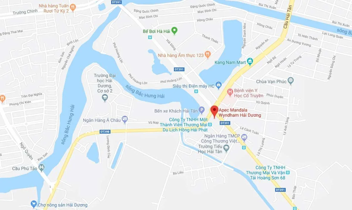 APEC MANDALA WYNDHAM HẢI DƯƠNG 3 Vị trí Căn hộ Apec Mandala Wyndham Hải Dương