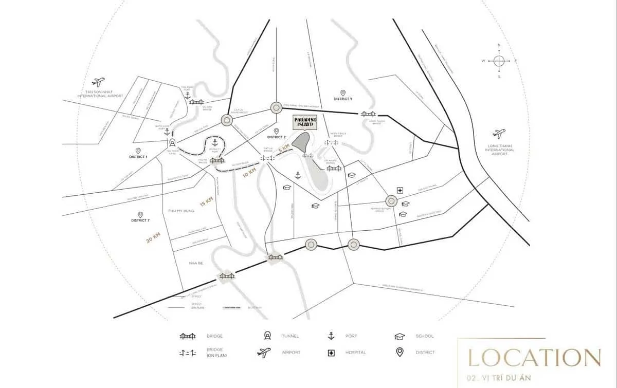 Paradise Island 3 Vị trí Dự án Khu đô thị Paradise Island Nhơn Trạch Đồng Nai