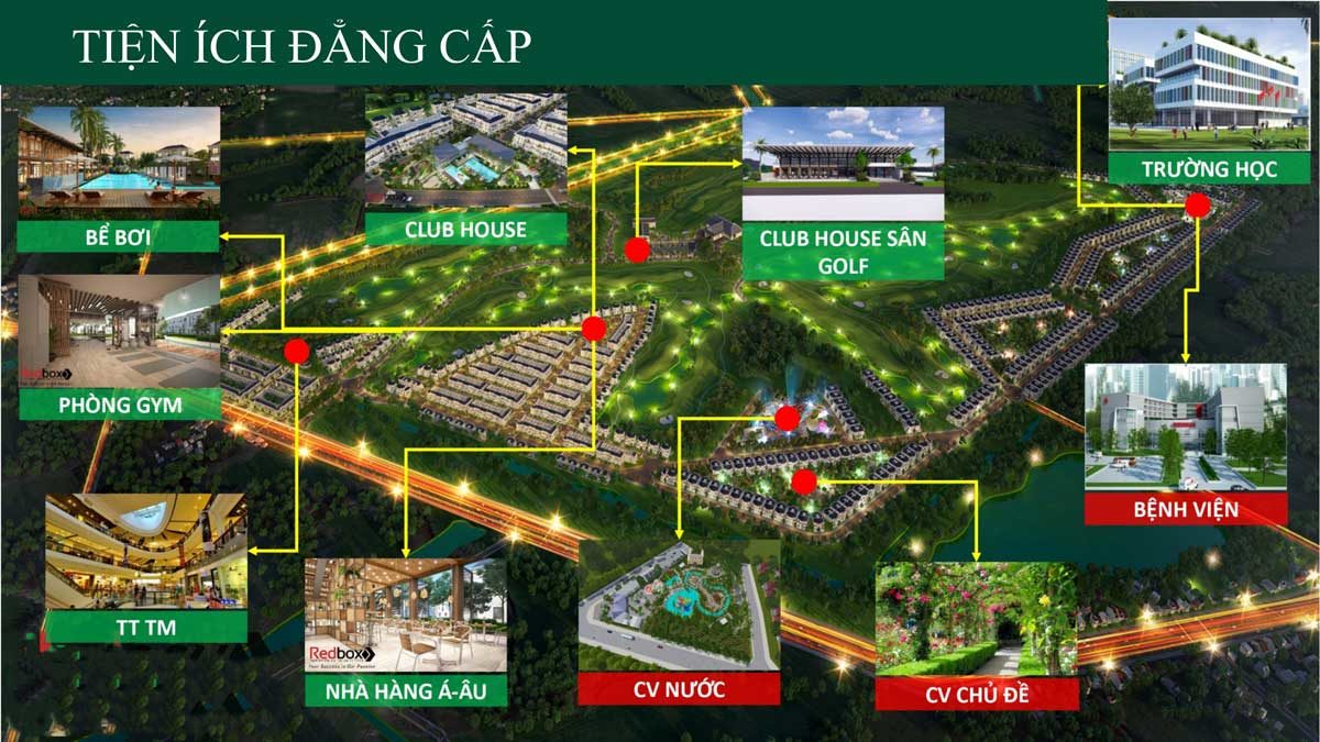 Hệ thống Tiện ích Dự án West Lakes Golf & Villas