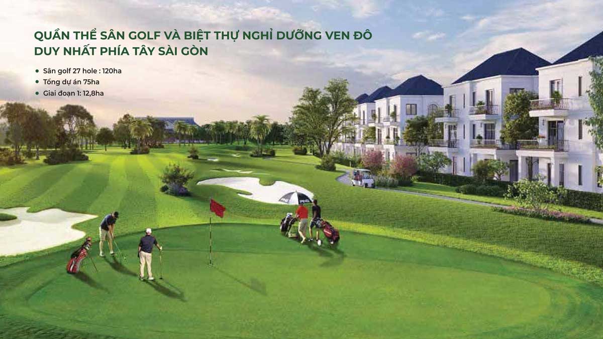 Tiện ích Sân Golf tại Dự án West Lakes Golf & Villas