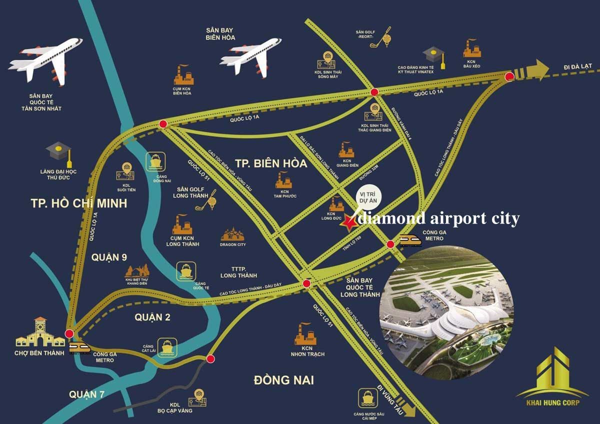 Vị trí Dự án Diamond Airport City