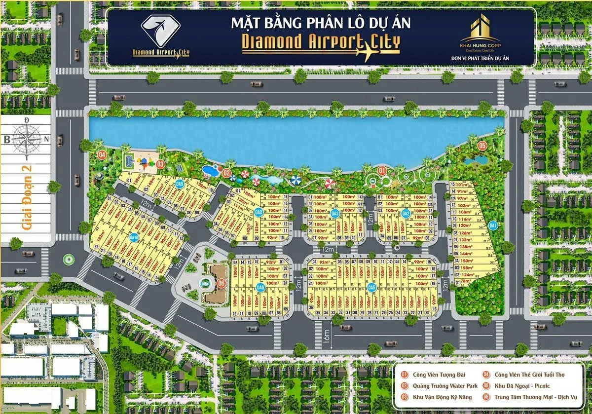 DIAMOND AIRPORT CITY ĐỒNG NAI 5 Mặt bằng Dự án Diamond Airport City Long Thành Đồng Nai