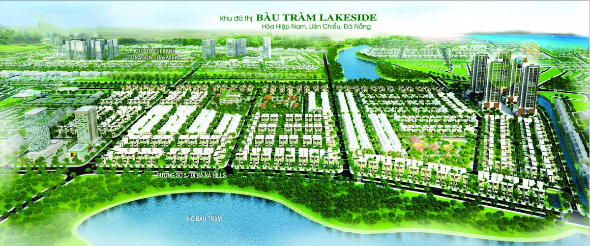 Phối cảnh Dự án Khu Đô Thị Bàu Tràm Lakeside Đà Nẵng