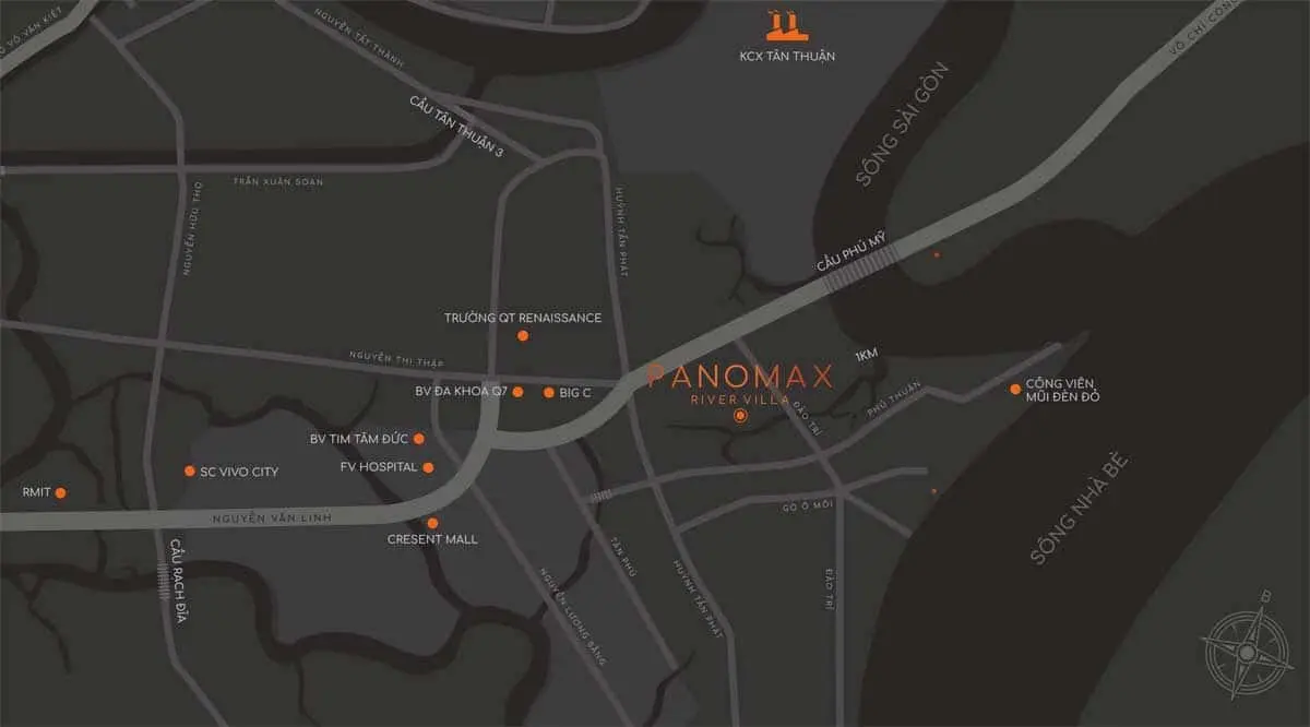Vị trí Dự án Căn hộ Chung cư Panomax-River-Villa-Quận-7 Vị trí Dự án Căn hộ Chung cư Panomax-River-Villa-Quận-7