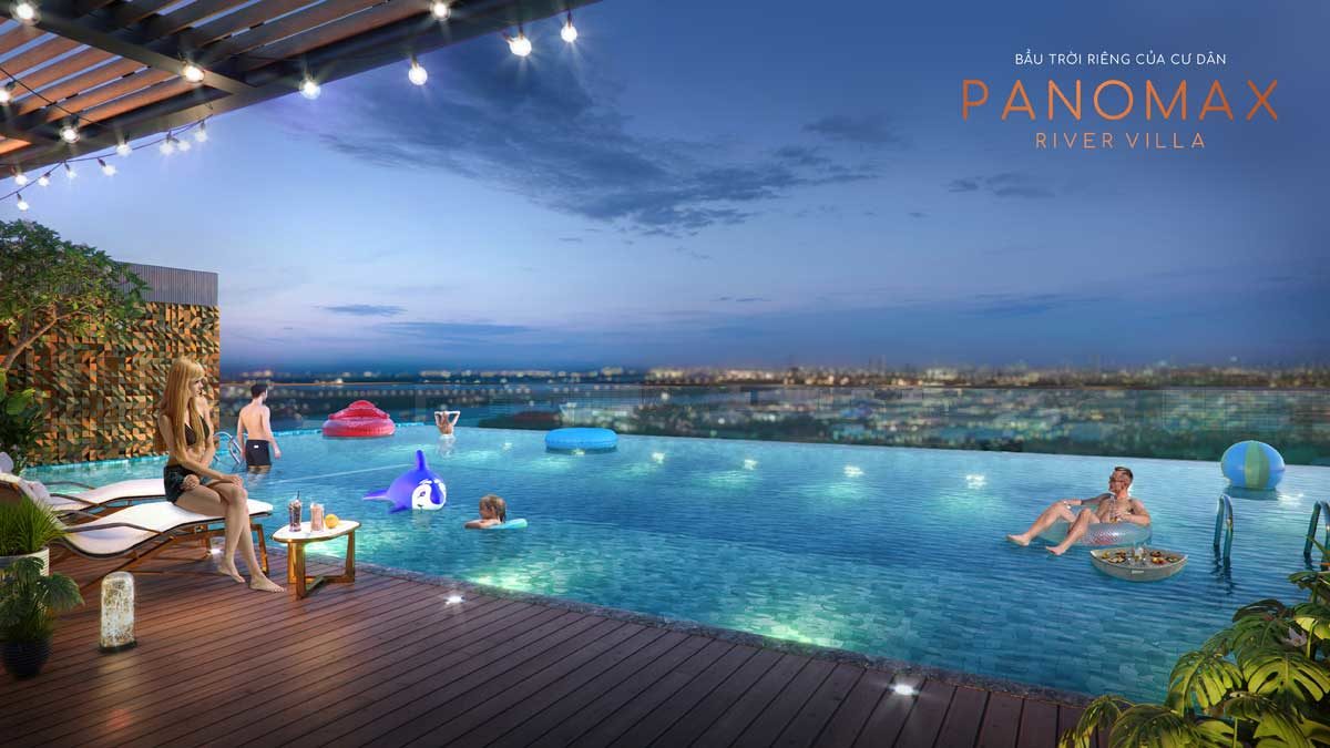 Hồ bơi Panorama tại Căn hộ Panomax River Villa