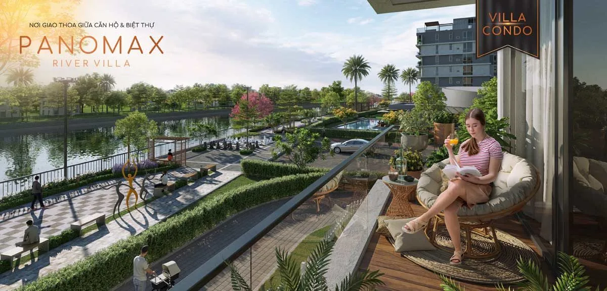 PANOMAX RIVER VILLA 8 View từ Căn hộ Panomax River Villa