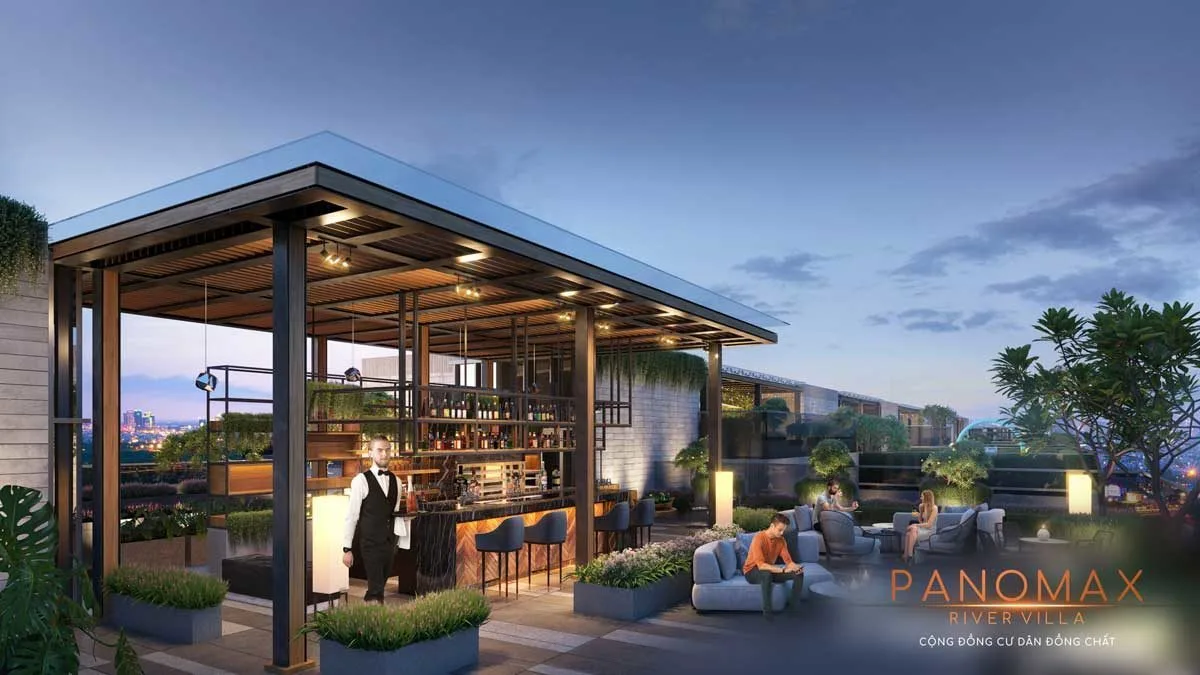 PANOMAX RIVER VILLA 7 Khu Sky Bar tại Căn hộ Panomax River Villa