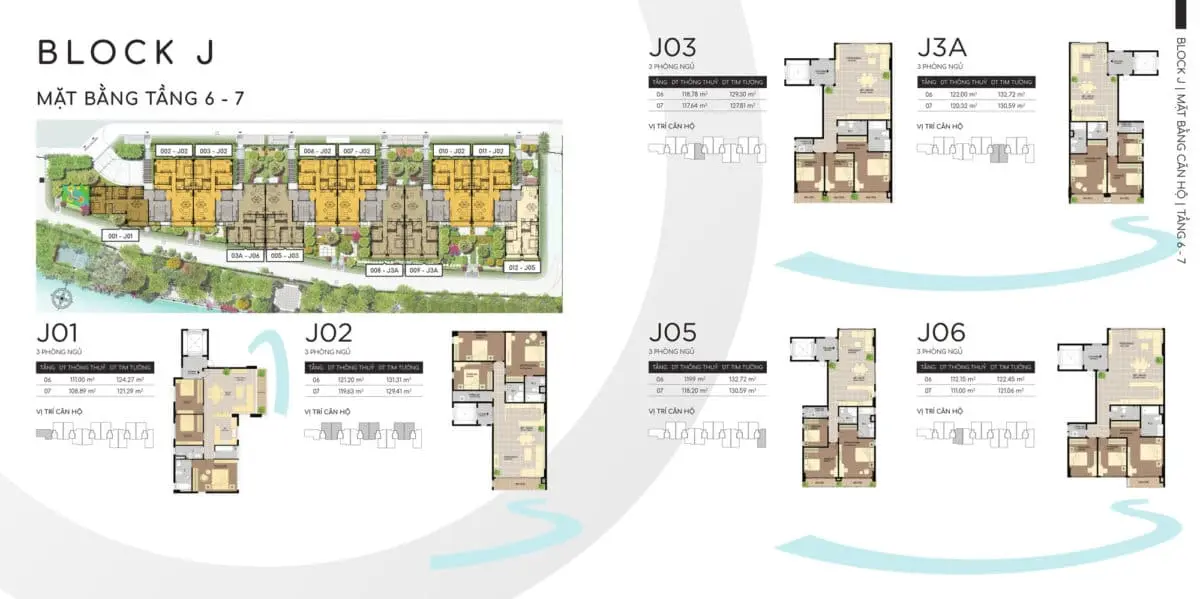 PANOMAX RIVER VILLA 12 Mặt bằng Tầng 6-7 Block J Dự án Căn hộ Panomax River Villa Quận 7