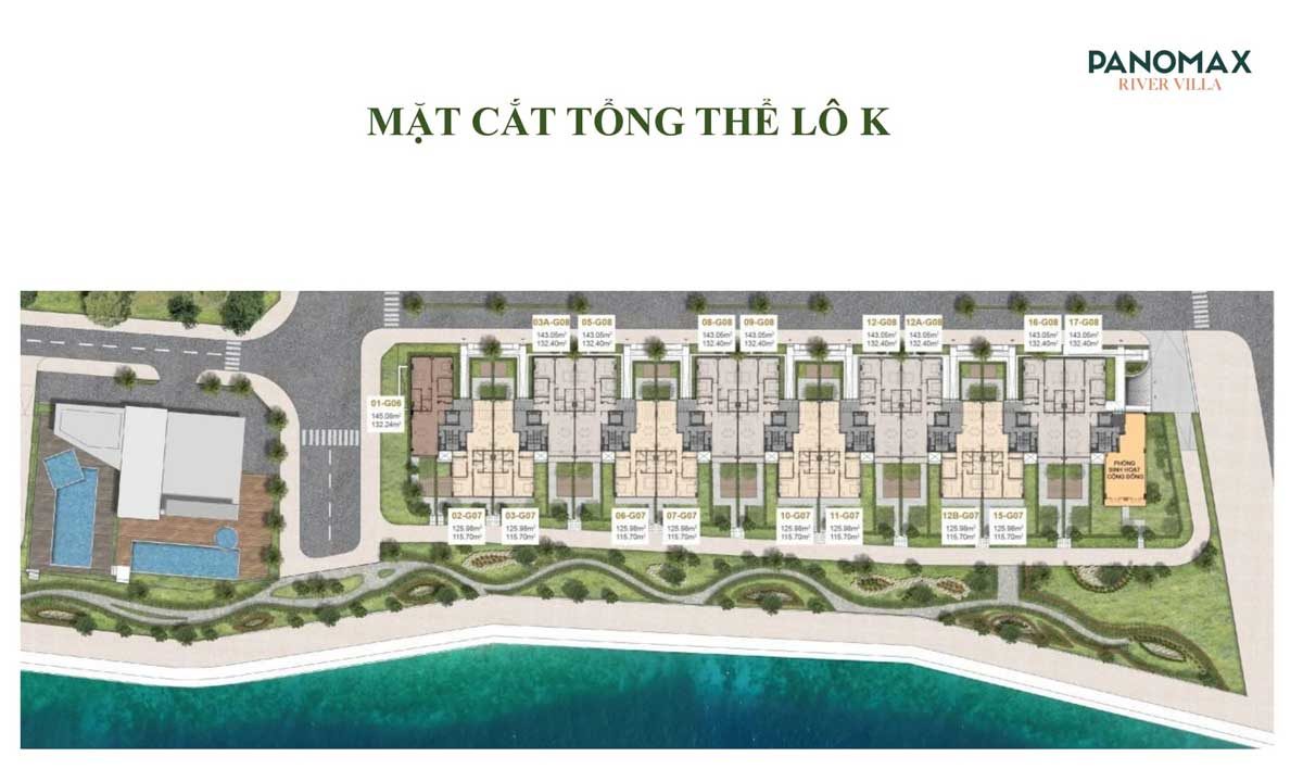 Mặt bằng Block K Dự án Căn hộ Panomax River Villa Quận 7