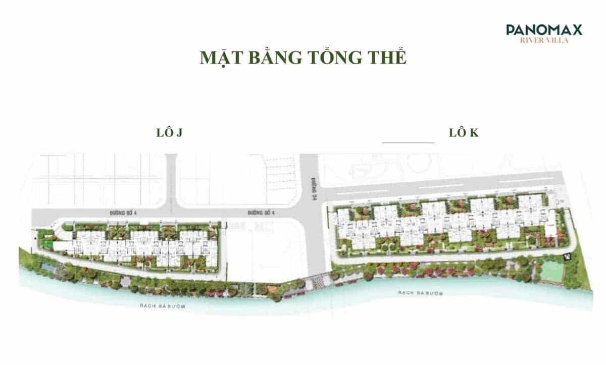 Mặt bằng Tổng thể Dự án Căn hộ Panomax River Villa Quận 7