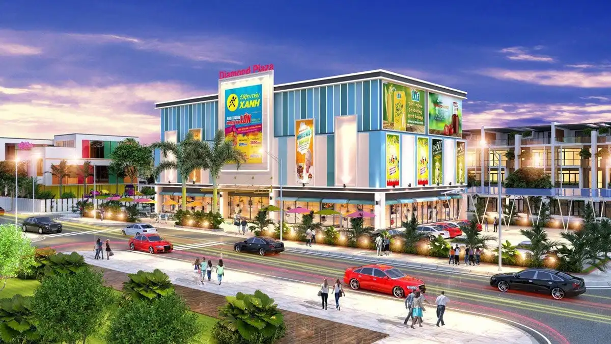 LOTUS NEW CITY LONG AN 4 Khu trung tâm thương mại Diamond Plaza