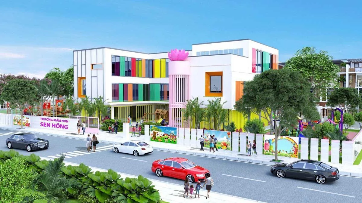 LOTUS NEW CITY LONG AN 5 truong-mam-non-sen-hong-tai-noi-khu-du-an