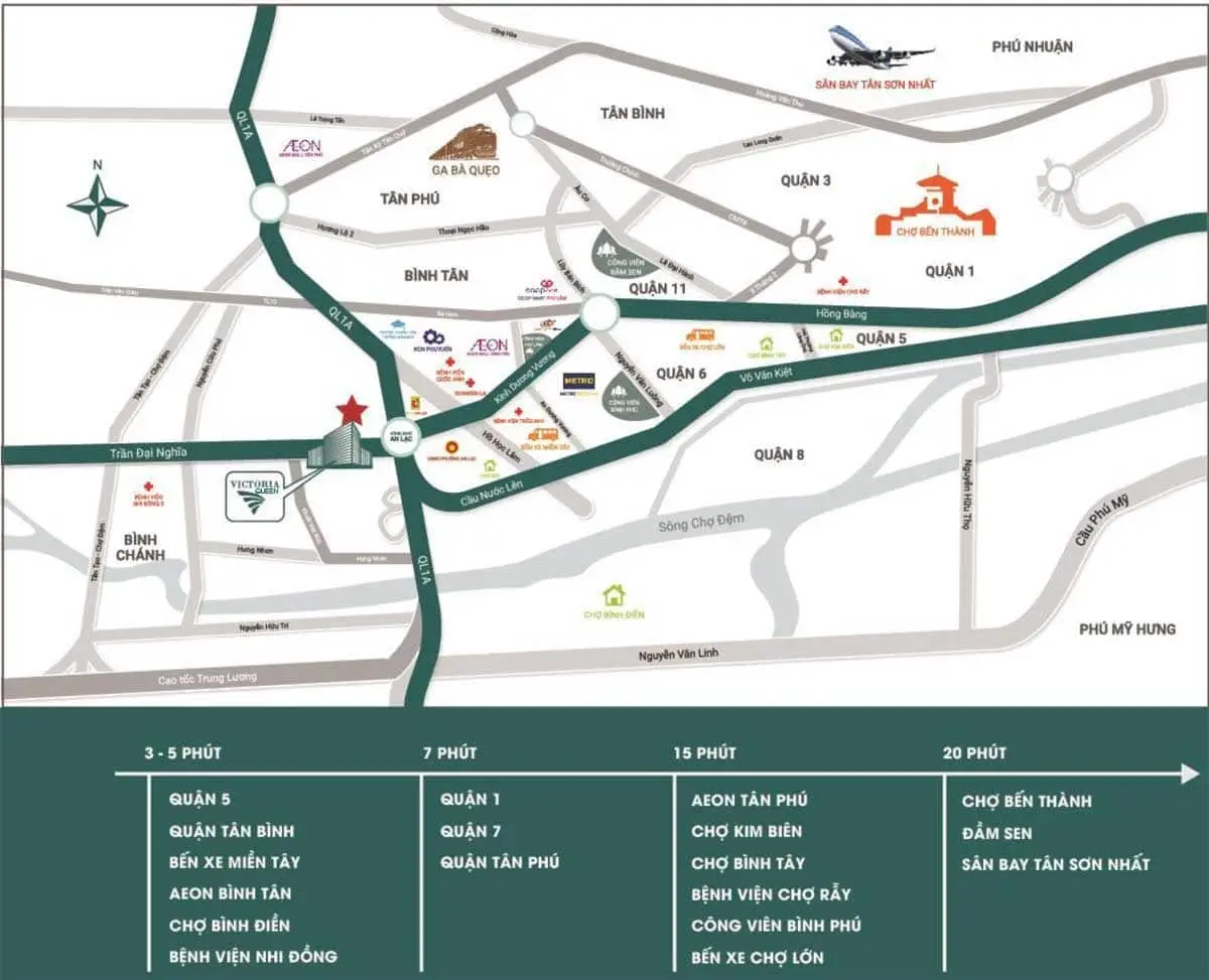 VICTORIA QUEEN BÌNH TÂN 3 Vị trí Dự án Căn hộ Victoria Queen Bình Tân