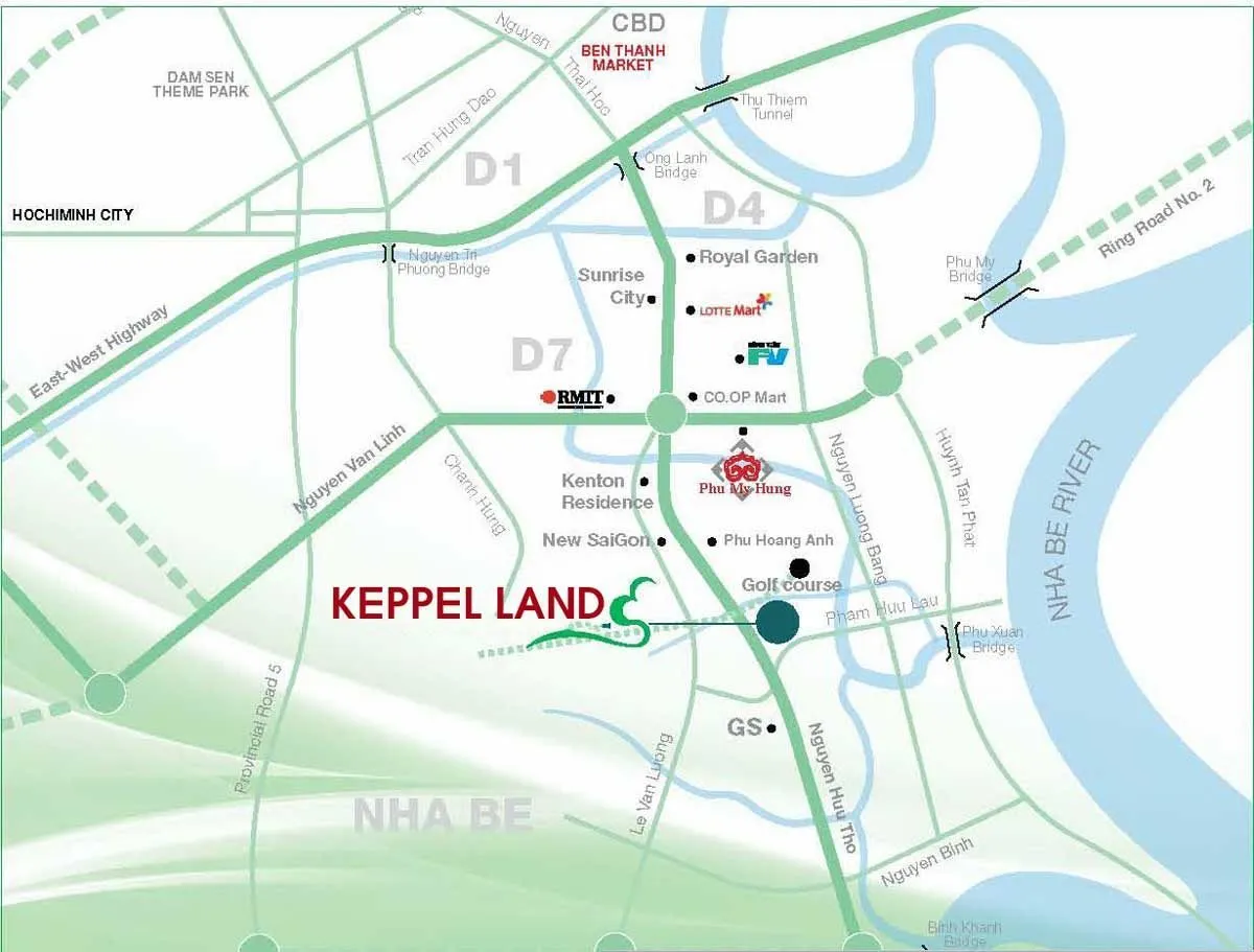CĂN HỘ KEPPEL LAND NGUYỄN HỮU THỌ 2 Vị trí Dự án Căn hộ Keppel Land Nguyễn Hữu Thọ Nhà Bè