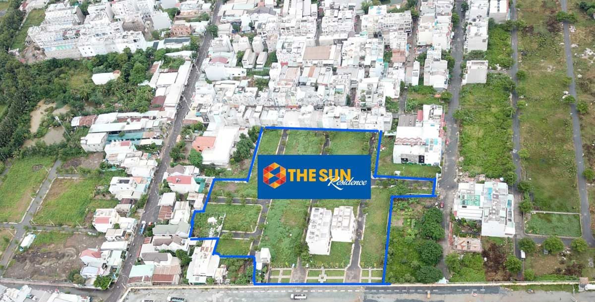 Vị trí Lô đất Dự án The Sun Residence Nhà Bè