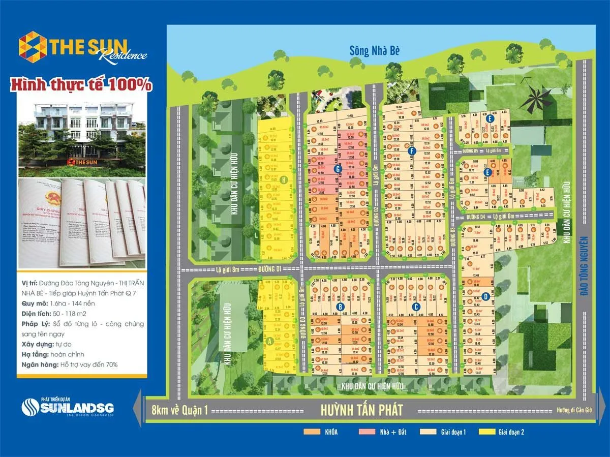 THE SUN RESIDENCE NHÀ BÈ 3 Mặt bằng Dự án The Sun Residence Nhà Bè