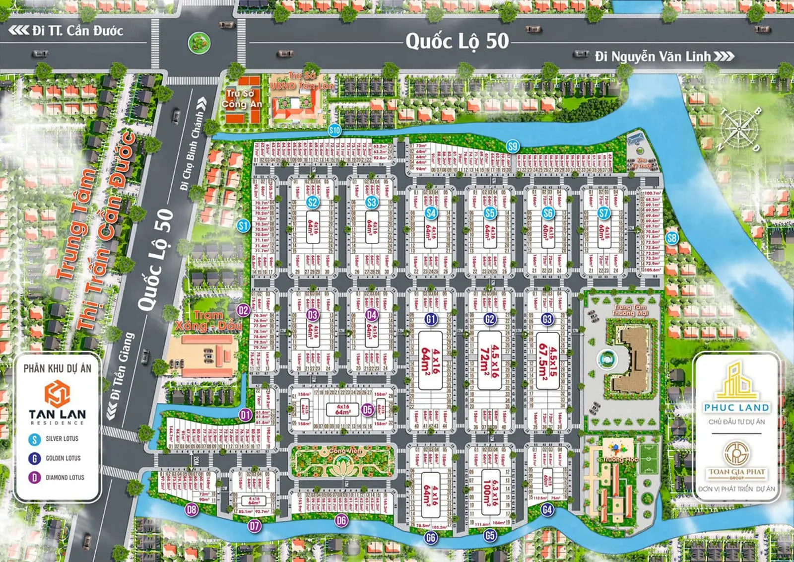 TÂN LÂN RIVERSIDE LONG AN 5 Mặt bằng Dự án Tân Lân Riverside Long An