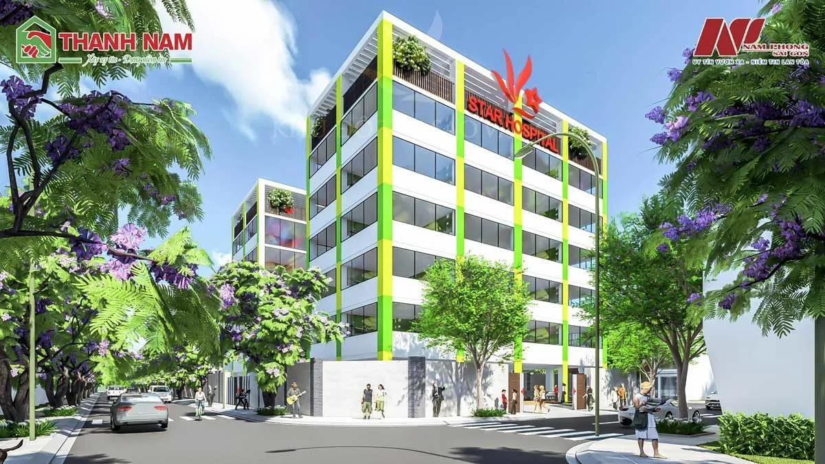 KHU ĐÔ THỊ SAO VÀNG LONG AN 7 Khu trung tâm Y Tế Golden Star Hospital