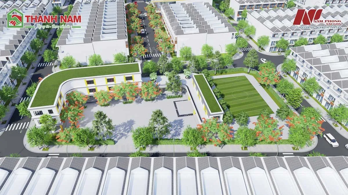 KHU ĐÔ THỊ SAO VÀNG LONG AN 8 Khu trường học Golden Star School