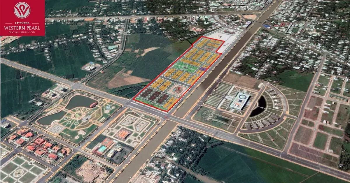 CÁT TƯỜNG WESTERN PEARL VỊ THANH 4 Vị trí thực tế Dự án Khu đô thị Cát Tường Western Pearl