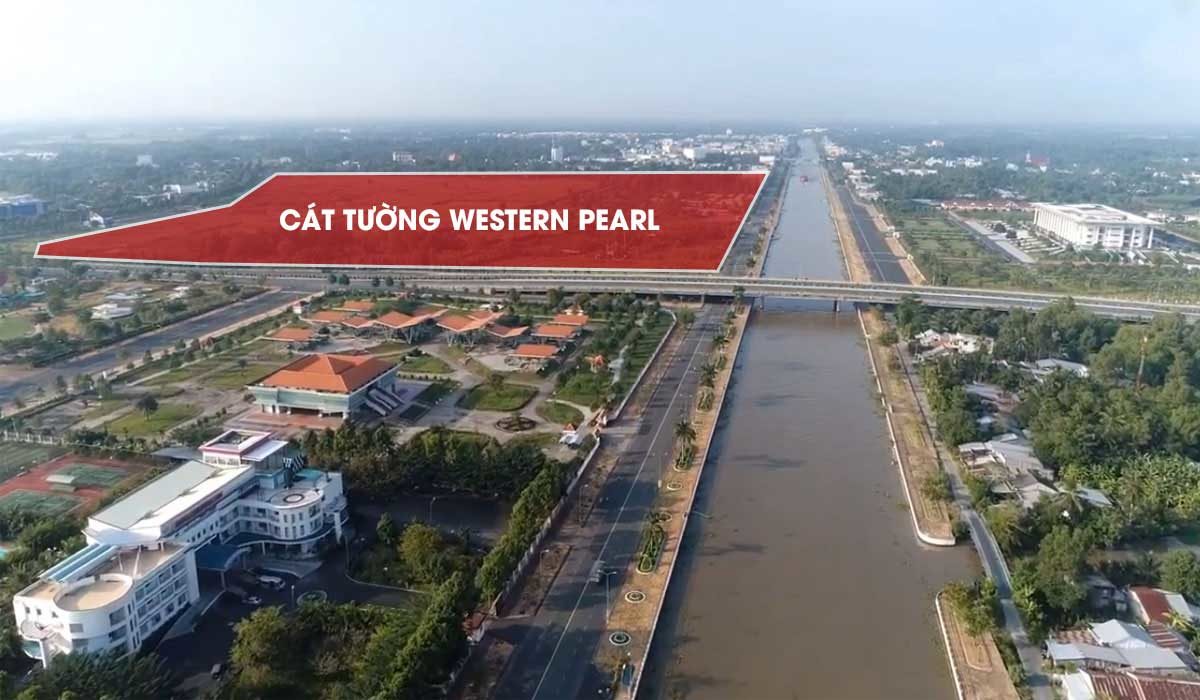 Vị trí thực tế Dự án Khu đô thị Cát Tường Western Pearl Vị Thanh Hậu Giang