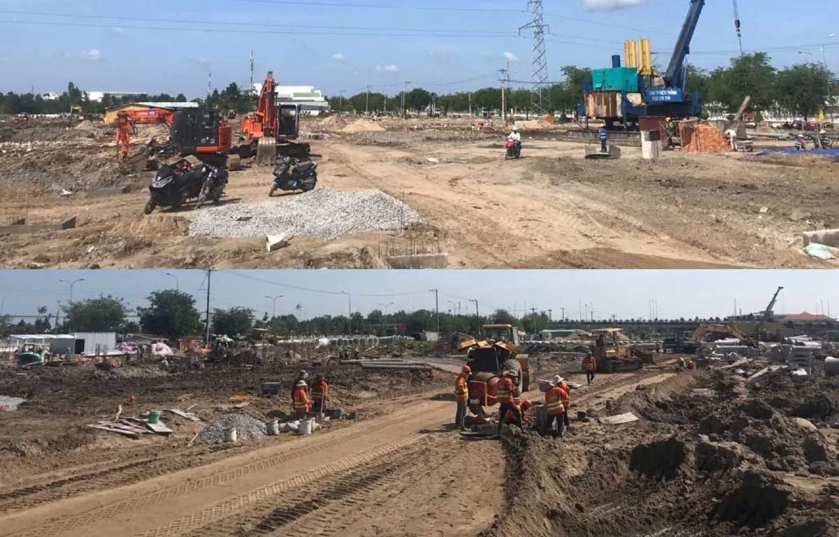 CÁT TƯỜNG WESTERN PEARL VỊ THANH 14 Tiến đô Thi công Dự án Khu đô thị Cát Tường Western Pearl