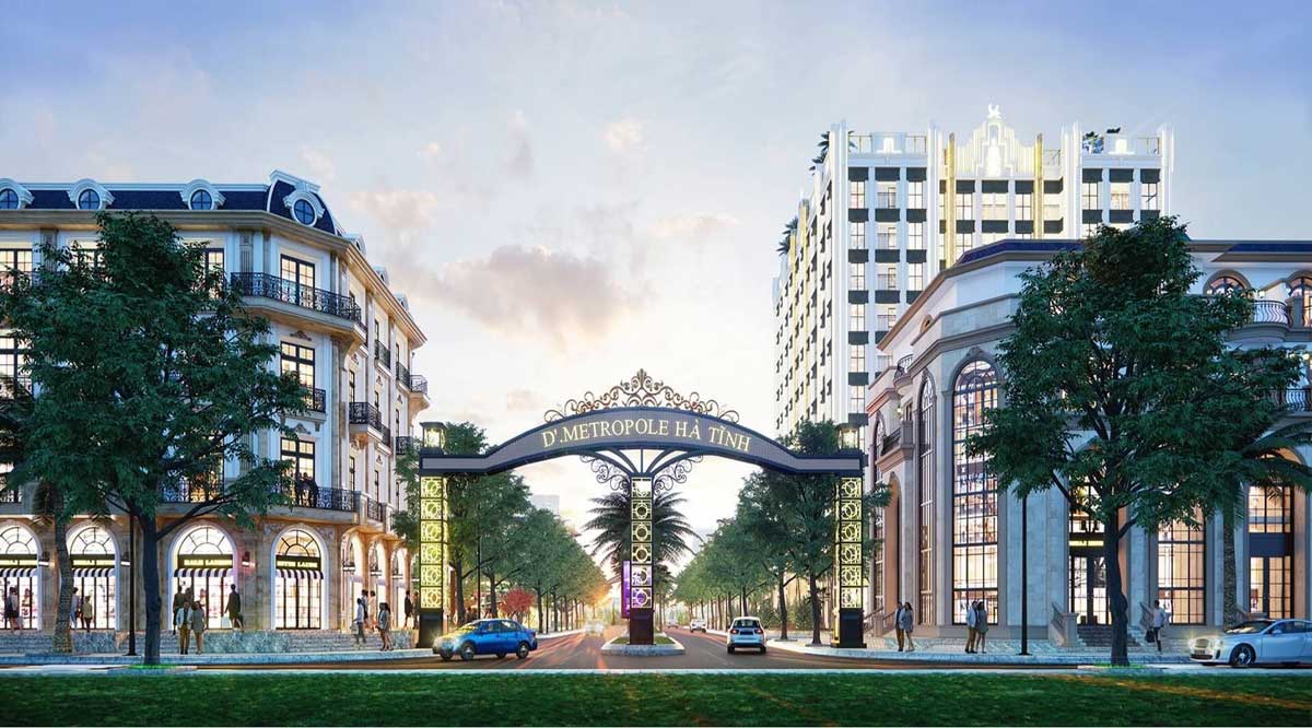 Cổng Dự án D’. Metropole Hà Tĩnh