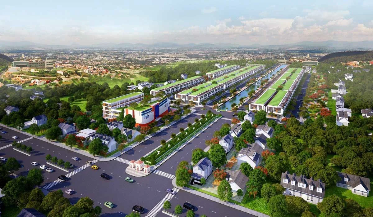 PHỐ CHUYÊN GIA DRAGON TÂN TẠO 4 Phối cảnh Dự án Phố Chuyên Gia Dragon Tân Tạo Long An