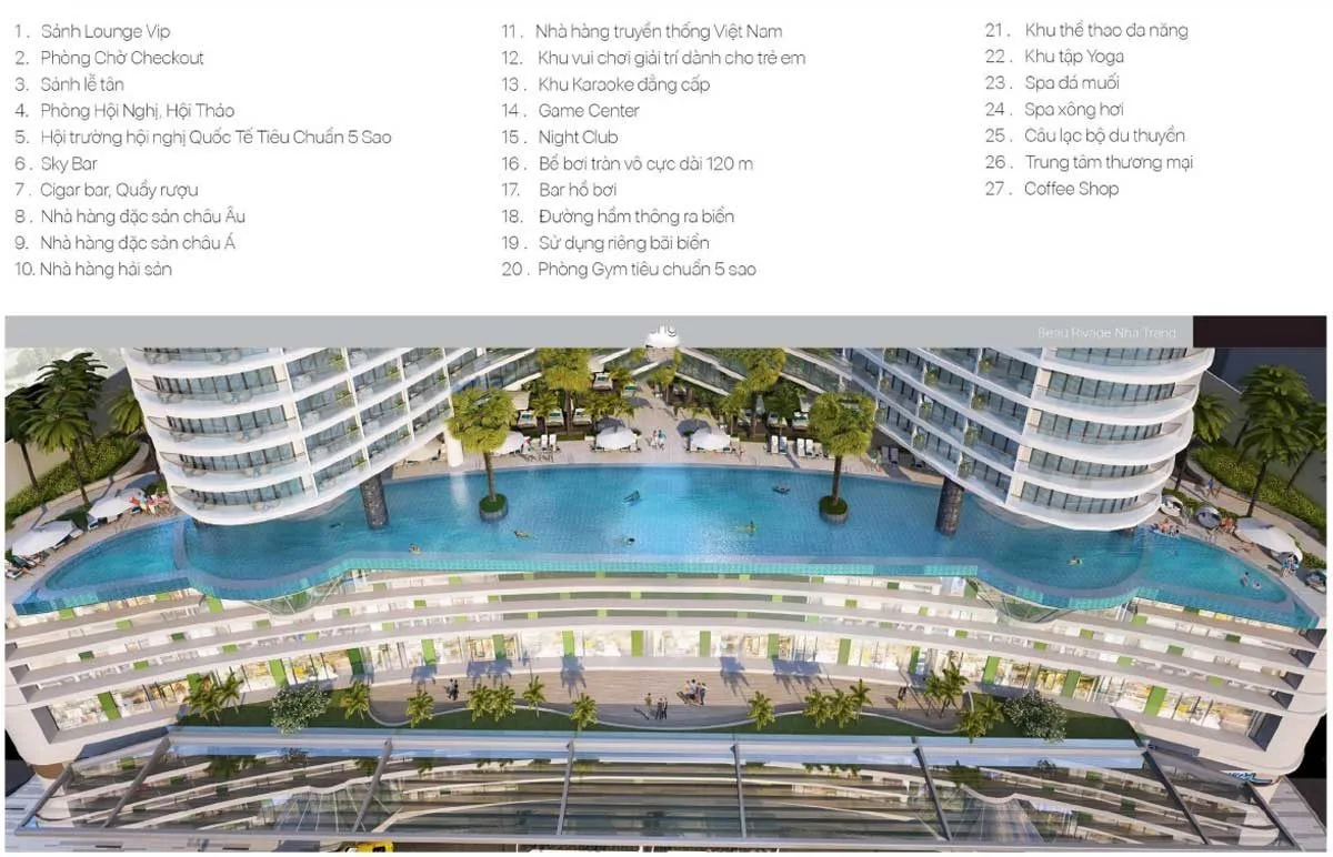 NEW CENTURY BAY ĐÀ NẴNG 3 Tiện ích nội khu Dự án Căn hộ Condotel New Century Bay Đà Nẵng