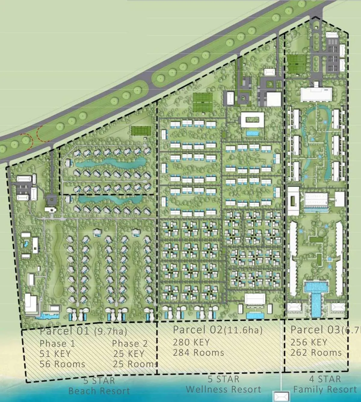 MAIA RESORT QUY NHƠN 7 Mặt bằng tổng thể Dự án khu nghỉ dưỡng Maia Quy Nhơn Beach Resort