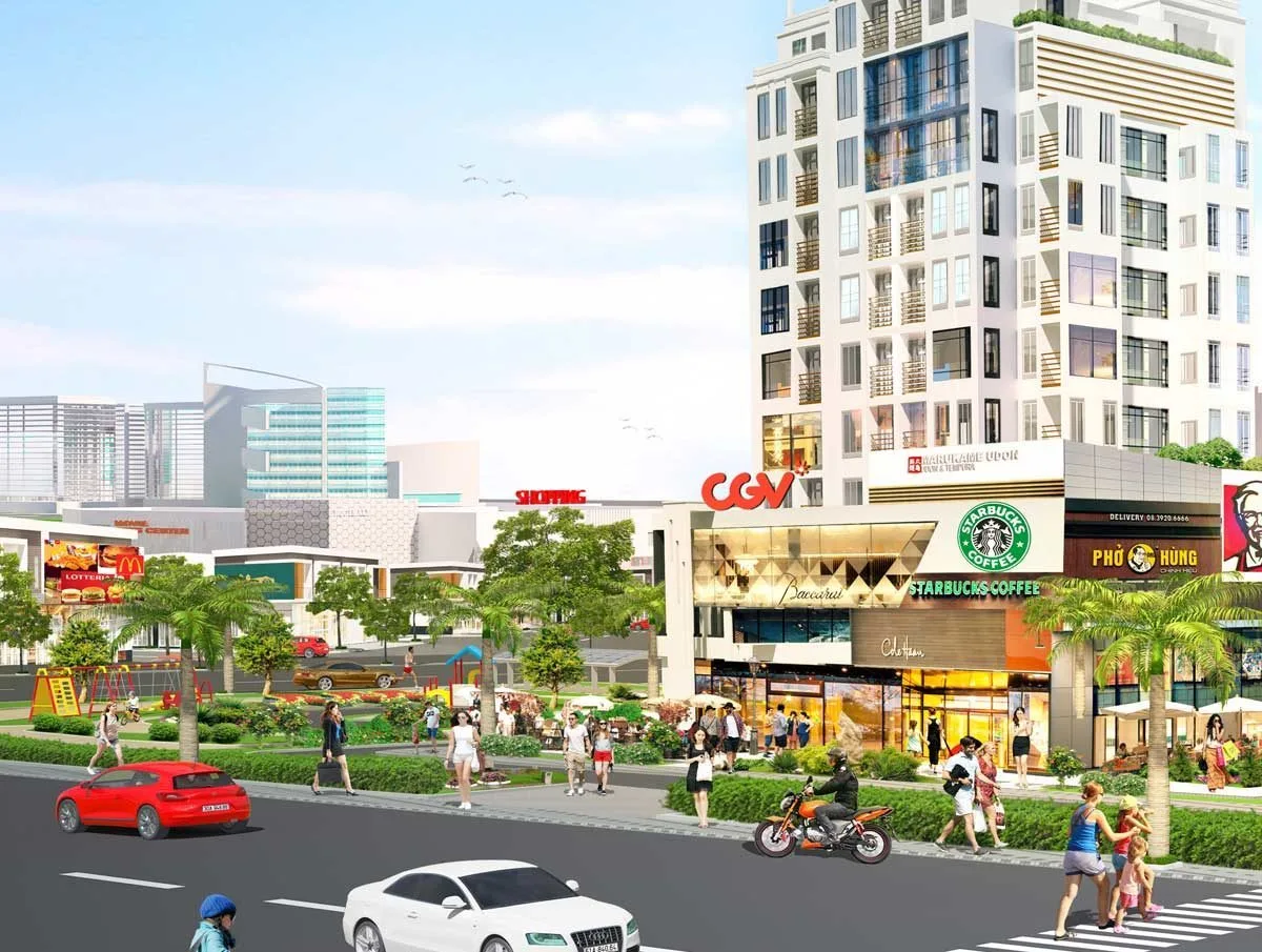 THE EDEN CITY 5 Tiện ích trung tâm thương mại Dự án The Eden City Bình Dương