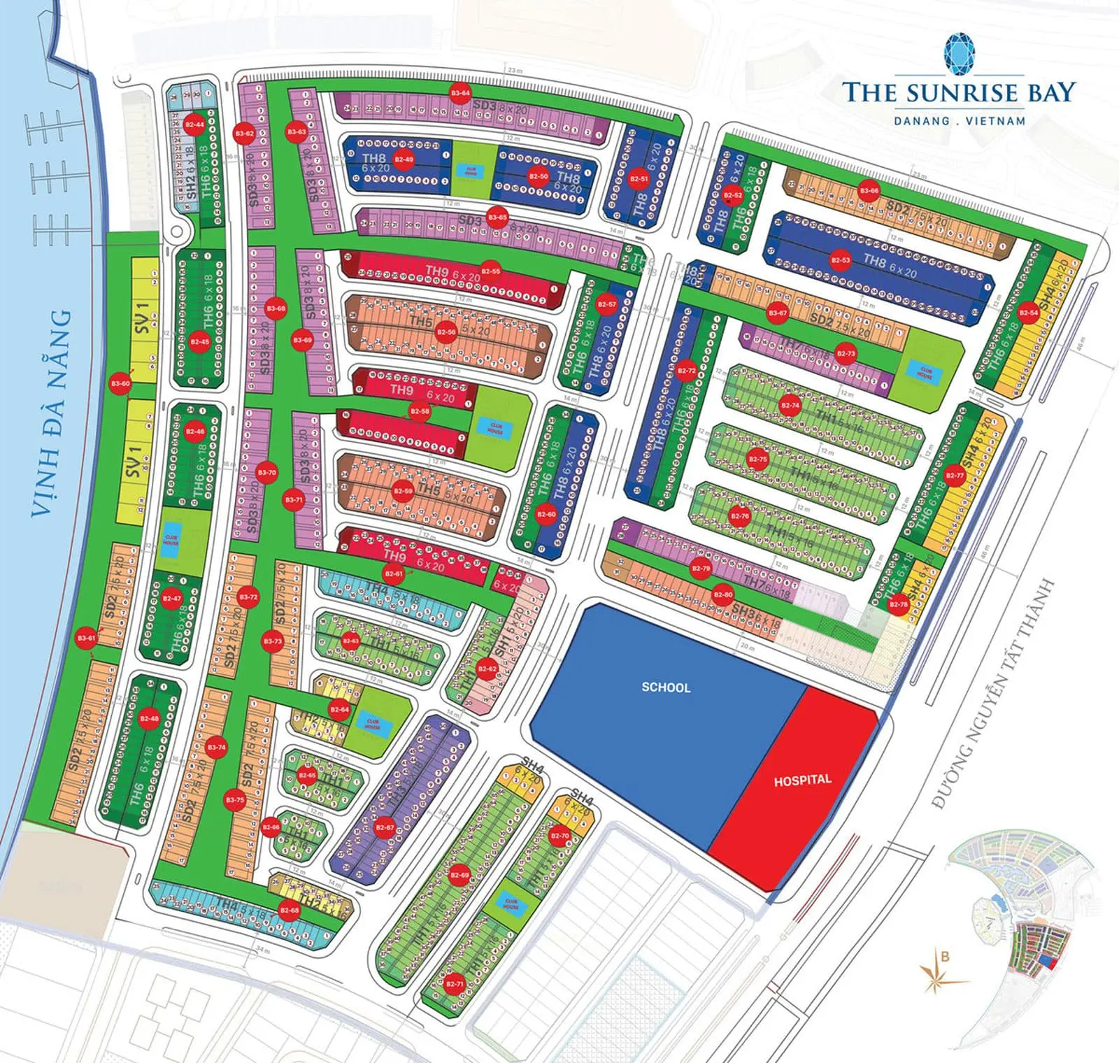 The Sunrise Bay 12 Mặt bằng Phân lô Dự án The Sunrise Bay Đà Nẵng
