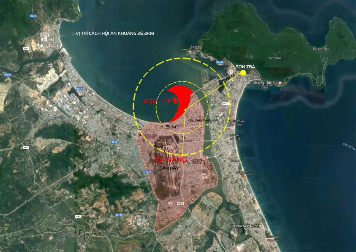 The Sunrise Bay 10 Vị trí liên kết vùng Khu đô thị The Sunrise Bay Đà Nẵng