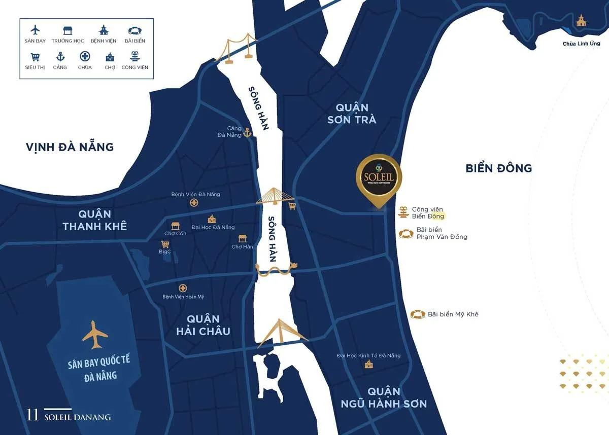 WYNDHAM SOLEIL ĐÀ NẴNG 2 Vị trí Dự án Căn hộ Wyndham Soleil Đà Nẵng